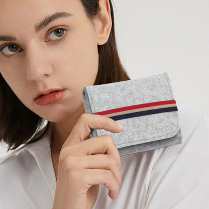 Felt Electronic Accessories Organizer Bag