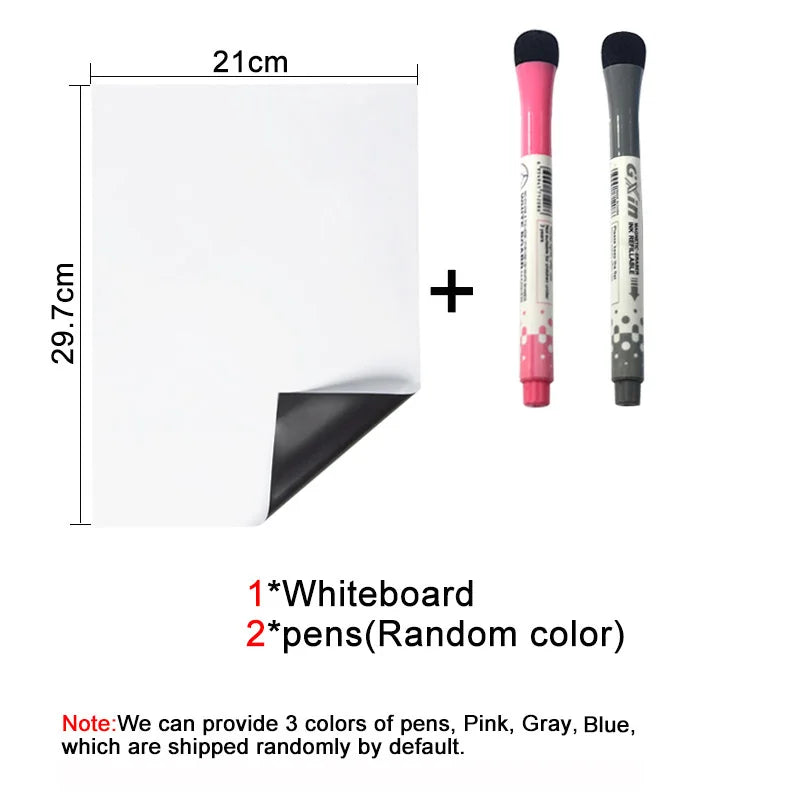 A4 Magnetic Dry Erase Whiteboard Sheet for Fridge