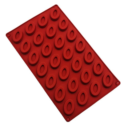 28 Hole Oval Silicone Cake Mold