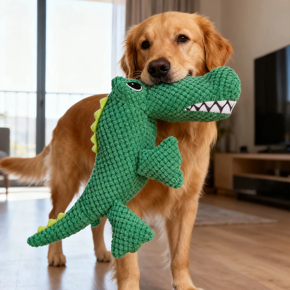 Crocodile Plush Squeaky Dog Toy