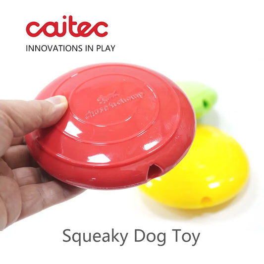 Interactive Squeaking Treat Dispensing Dog Disc