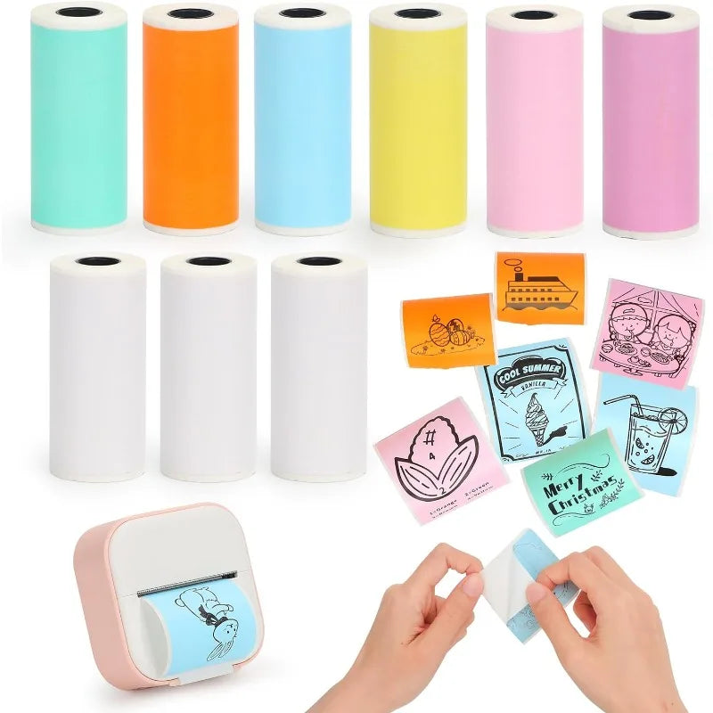 Self-Adhesive Thermal Sticker Paper Rolls for Mini Printers