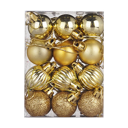 24-Piece Mini Christmas Bauble Set