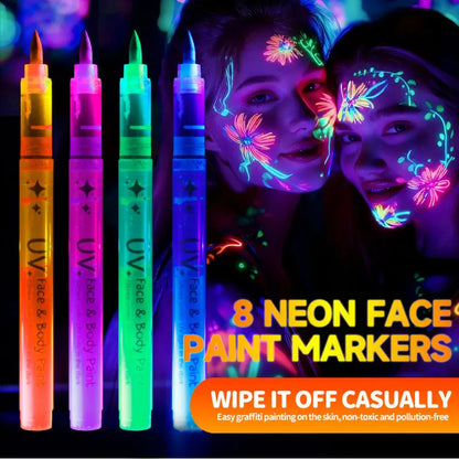 Fluorescent Face & Body Paint Pens