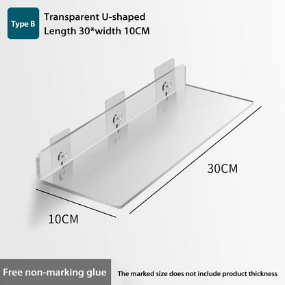 Wall-Mounted Acrylic Storage Rack
