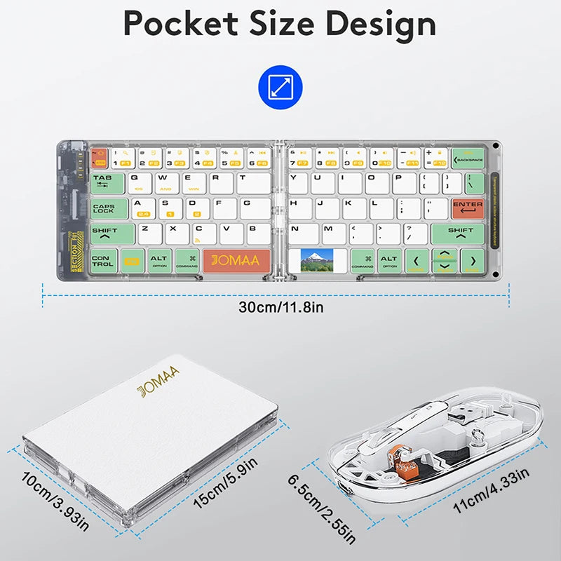 Foldable Bluetooth Keyboard & Mouse Combo