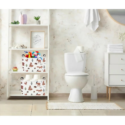 Foldable Fabric Storage Container with Handle