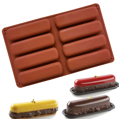 8-Cavity Silicone 3D Cake Mold