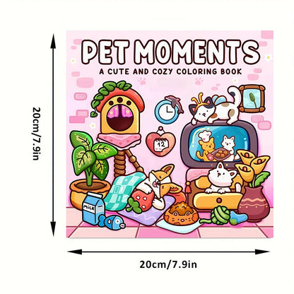 Cutie Pet Adult Colouring Book