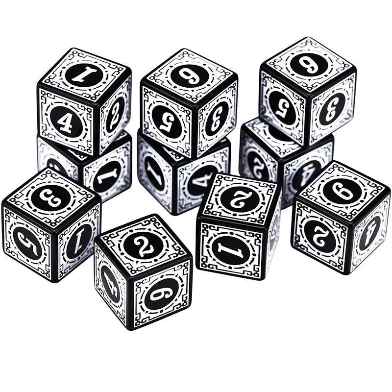Acrylic D6 Polyhedral Dice Set