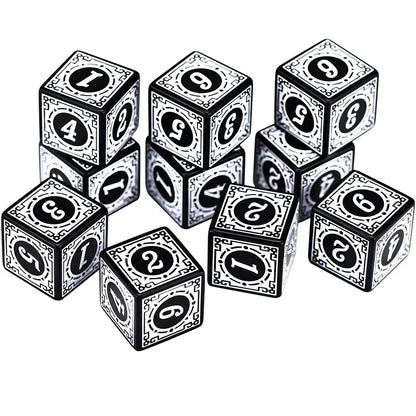 Acrylic D6 Polyhedral Dice Set