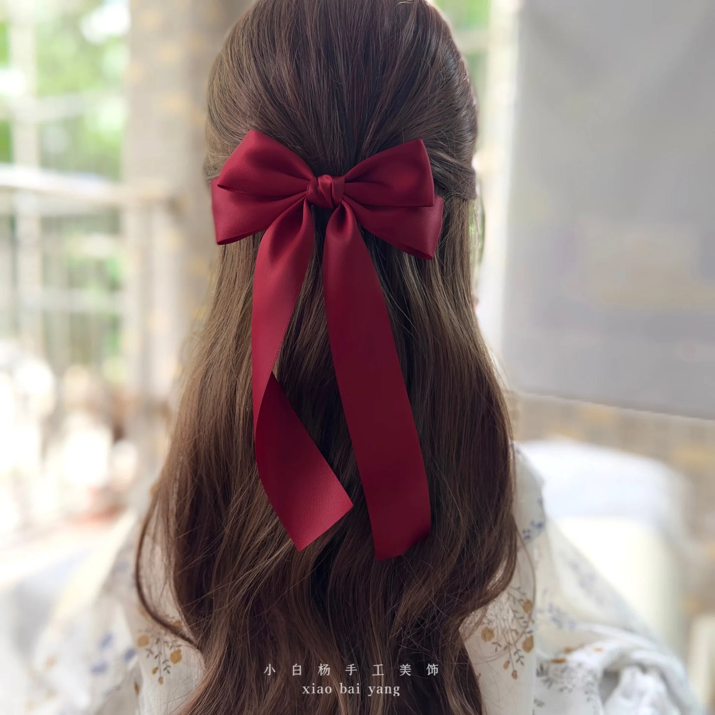 Korean Style Fabric Hair Bow Clip