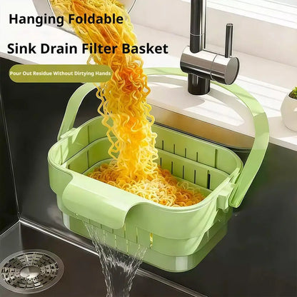 Foldable Sink Drain Basket Organizer