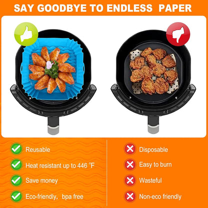 Reusable Silicone Air Fryer Basket Liner