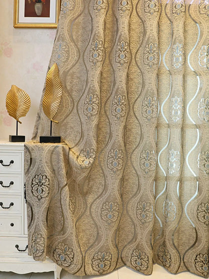European Wave Blackout Decorative Curtain