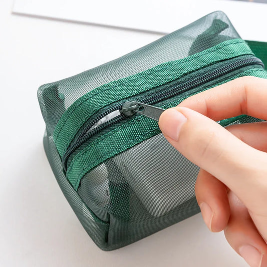 Transparent Mesh Storage Pouch Set