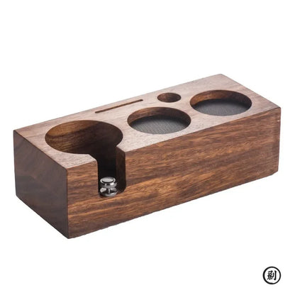 Wooden Coffee Tamper Station