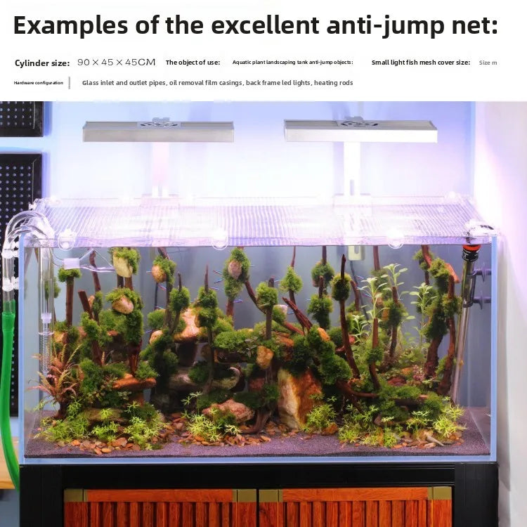 Aquarium Anti-Jump Mesh Lid