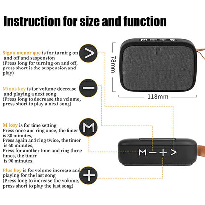 Portable Bluetooth Fabric Speaker