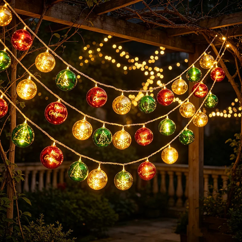 Christmas Bauble LED String Lights