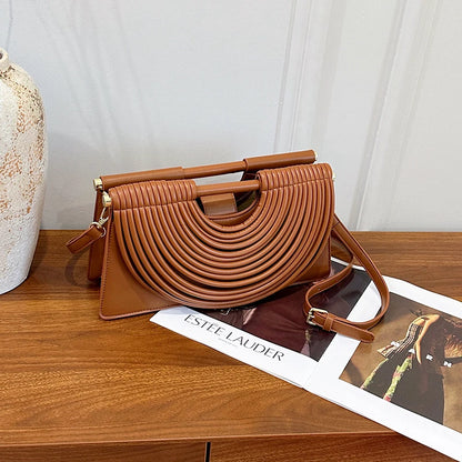 Luxury Ruched Evening Clutch Crossbody Bag