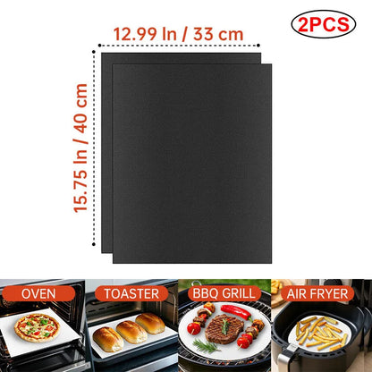 Heat Resistant Teflon Grill & Baking Mat for BBQ, Oven & Air Fryer