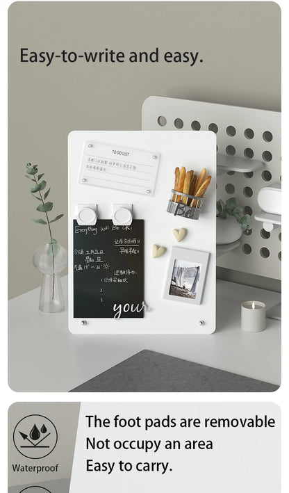 Magnetic Tabletop Bulletin Board with Stand