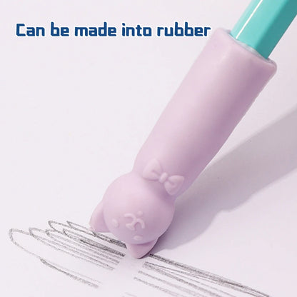 Cute Cat Pencil Top Eraser Caps