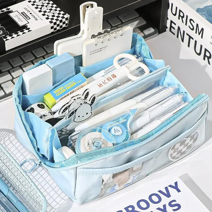 Transparent Multi-Layer Large Capacity Pencil Case