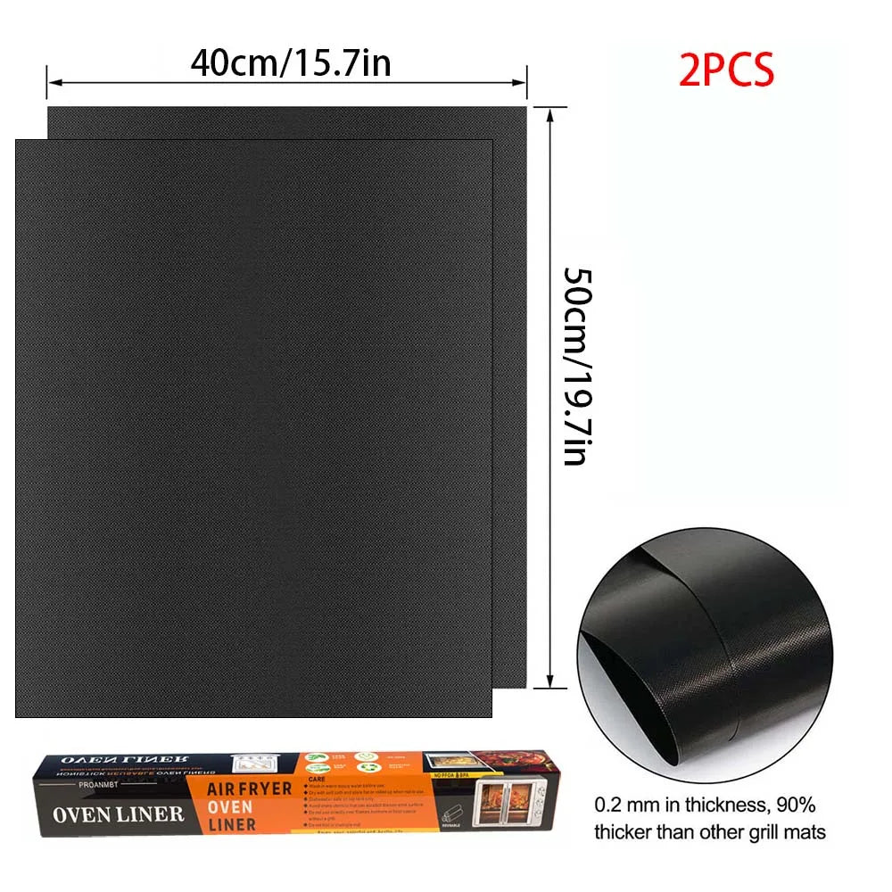 Heat Resistant Teflon Grill & Baking Mat for BBQ, Oven & Air Fryer