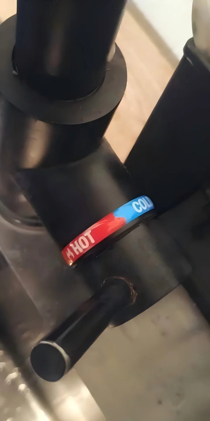 3D Hot & Cold Water Faucet Indicator Stickers