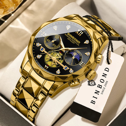 Men's Quartz Chronograph Stainless Steel Watch
