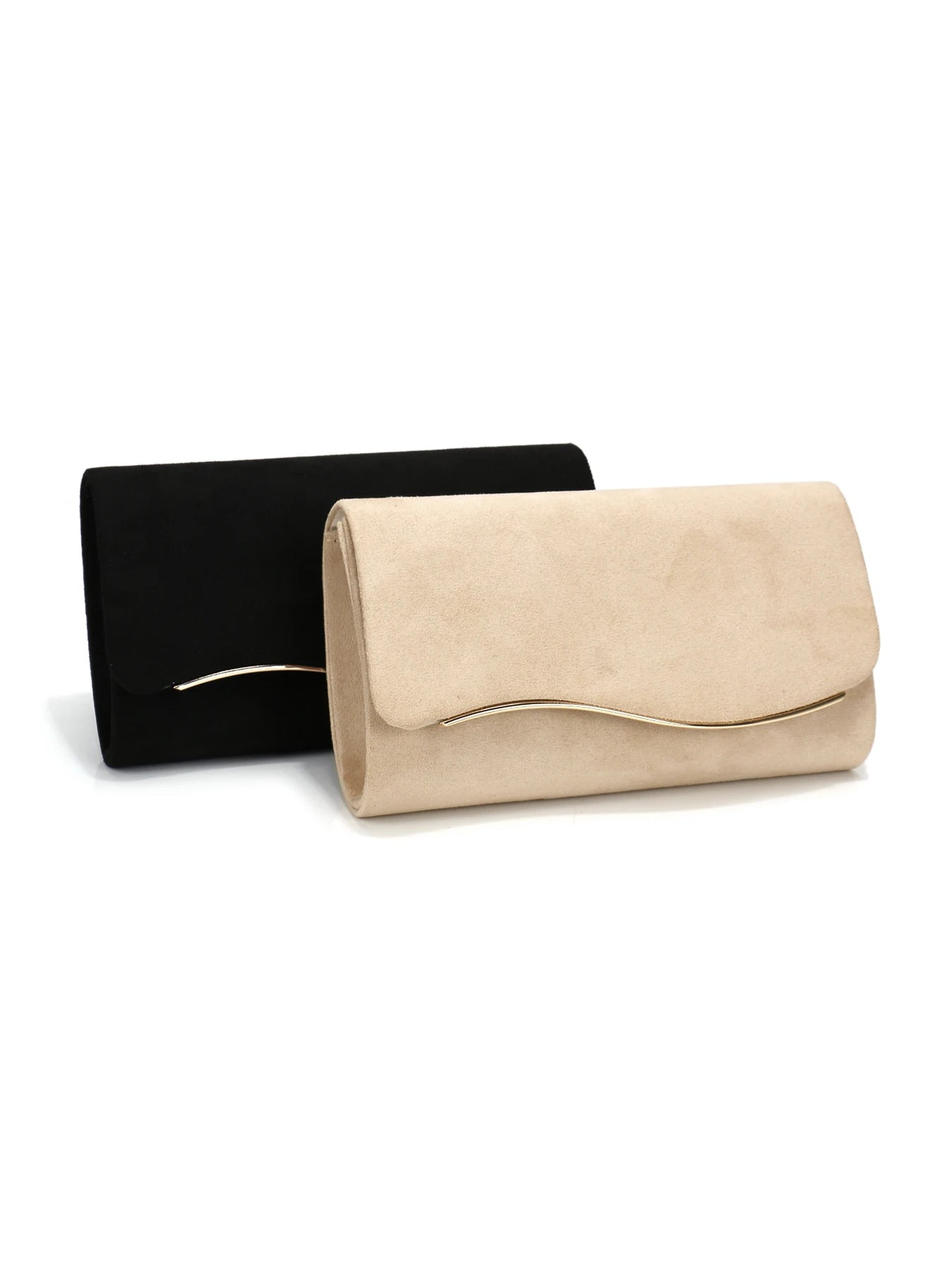 Velvet Envelope Evening Clutch Bag with Chain Strap