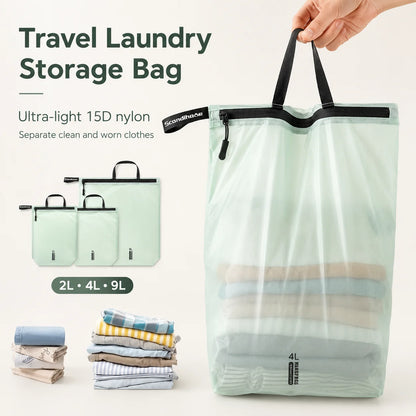 Waterproof Travel Storage Pouch with Zipper Handle