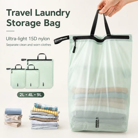 Waterproof Travel Storage Pouch with Zipper Handle