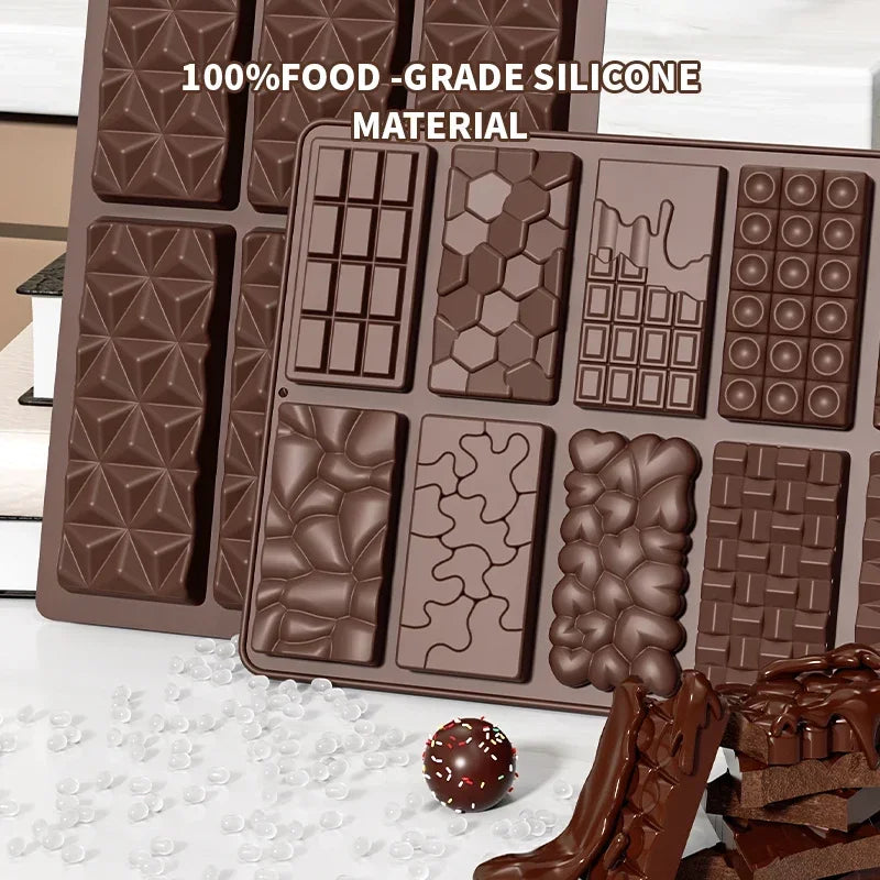 Silicone Break-Apart Chocolate Bar Mold