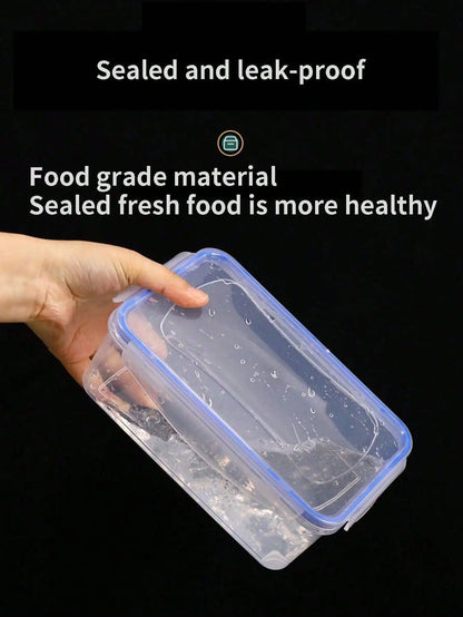 Sealed Rectangular Refrigerator Storage Box With Lid