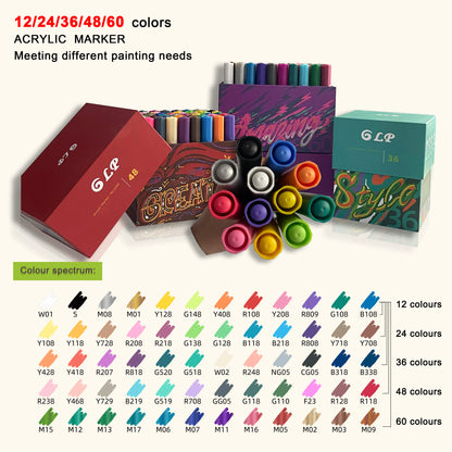 Acrylic Paint Marker Set – Waterproof Multi-Surface Art Pens