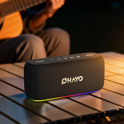60W Wireless Speaker with RGB Lights & Waterproof Design