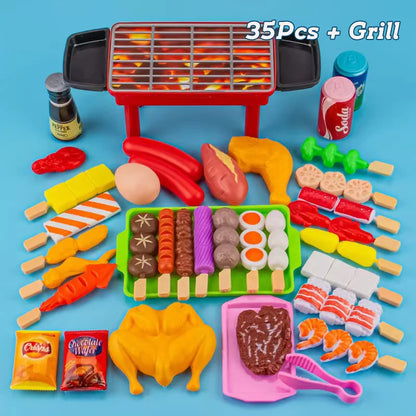 Mini Kitchen Pretend Play Toys Barbecue Set