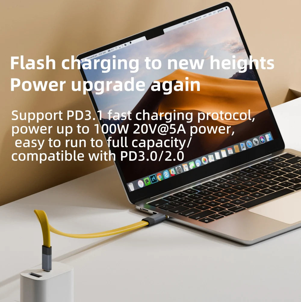 PD100W USB-C to USB-C Short Fast Charging Cable