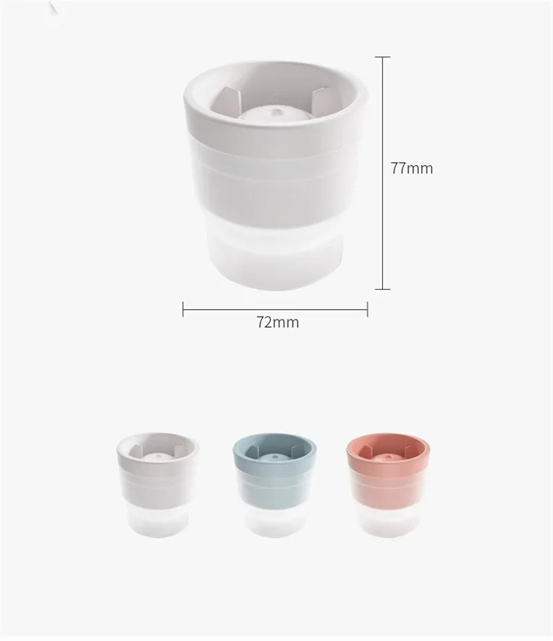 Reusable Round Ice Ball Mold for Whiskey, Cocktails & Chilled Drinks
