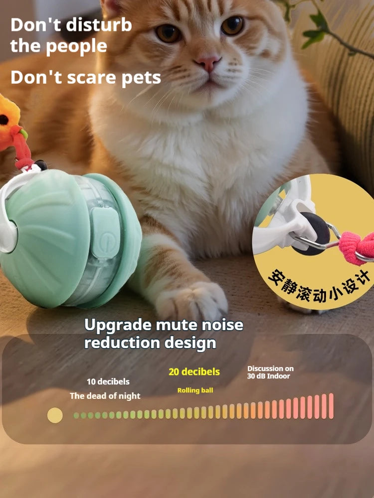 Interactive Rechargeable Rolling Pet Ball Toy