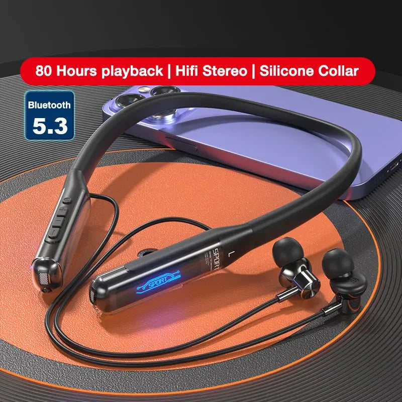 EARDECO Bluetooth 5.3 Neckband Wireless Earphones