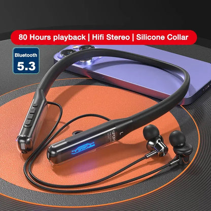EARDECO Bluetooth 5.3 Neckband Wireless Earphones