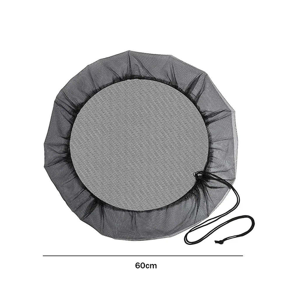 Rain Barrel Filter Mesh Cover with Drawstring