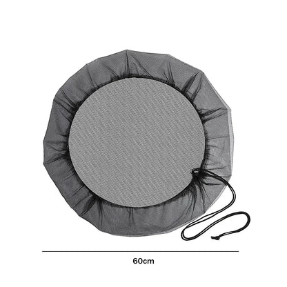 Rain Barrel Filter Mesh Cover with Drawstring