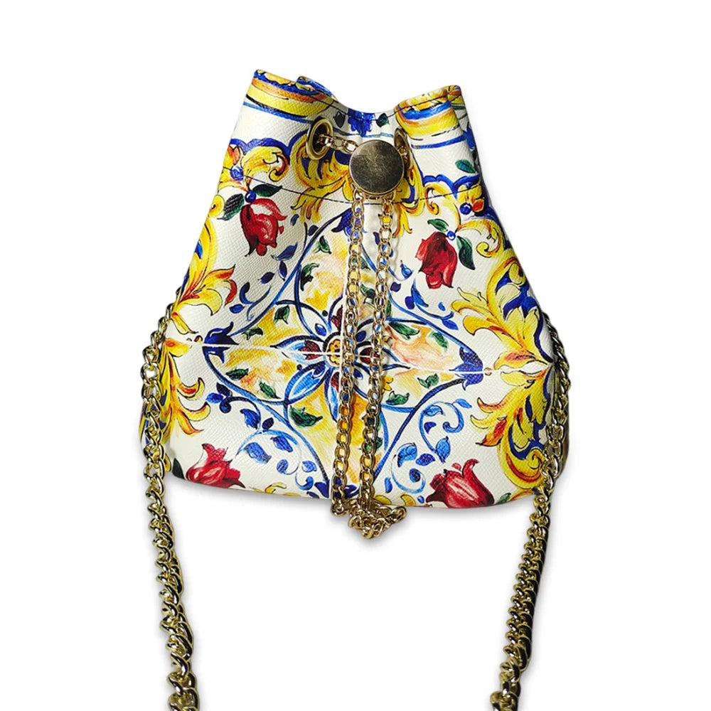 Women’s Bucket Crossbody Bag – Large Capacity Chain Shoulder Bag
