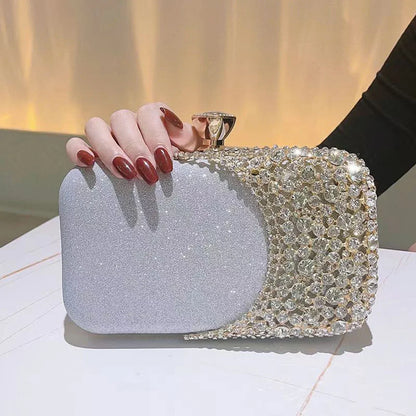 Crystal Embellished Evening Clutch Bag