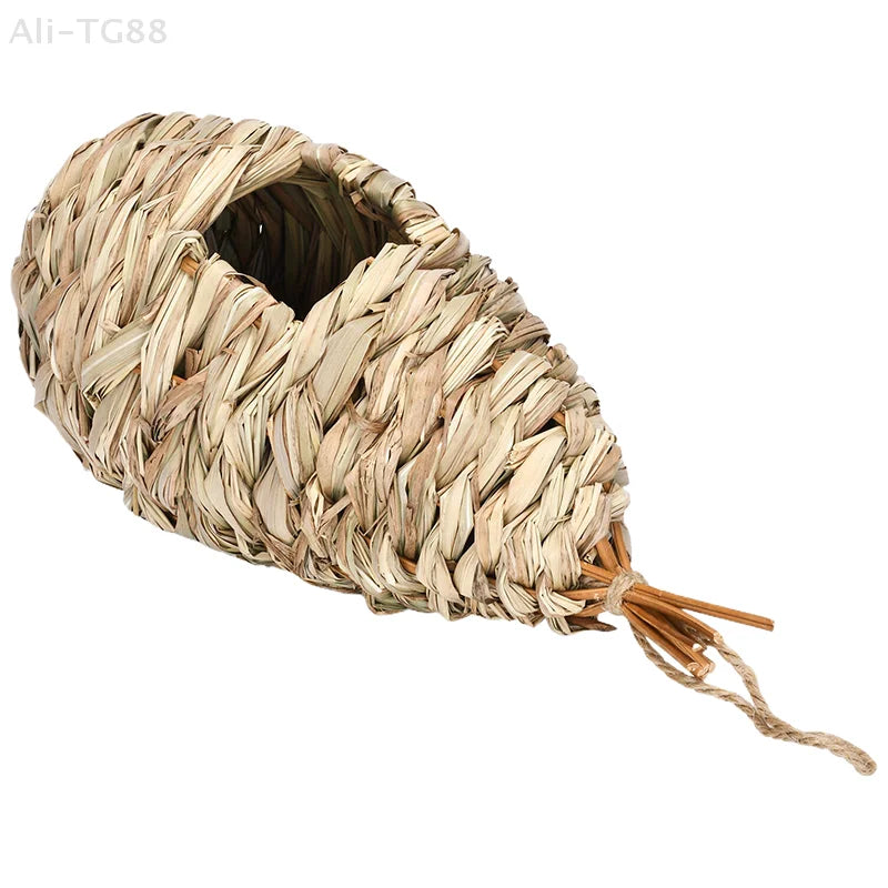Handwoven Hanging Bird Nest Shelter for Outdoor Gardens